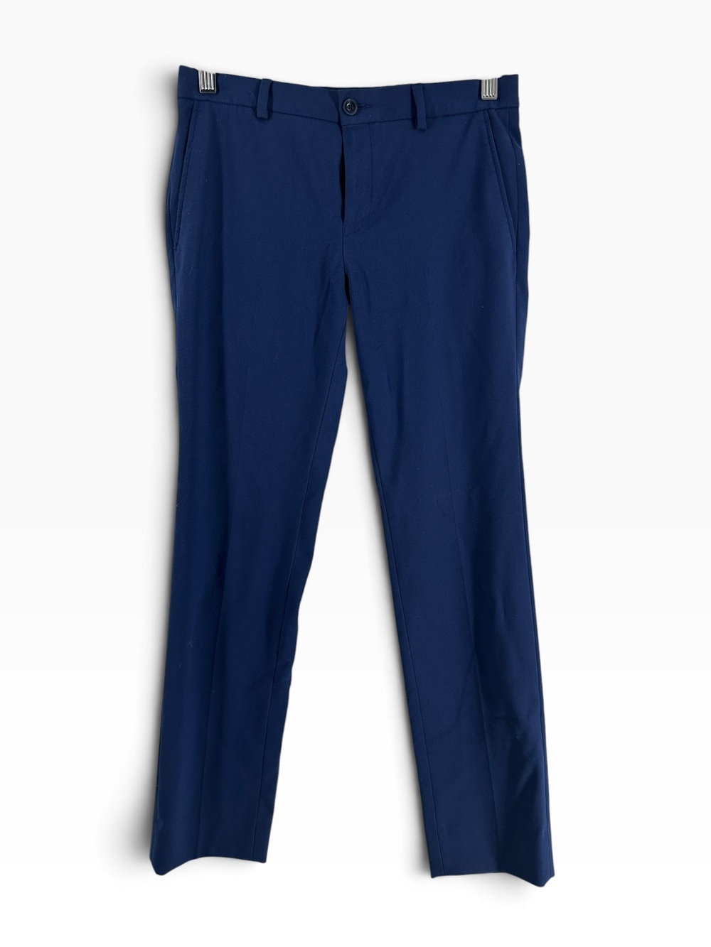 Michael Kors dress pants navy blue slim fit adjustable waist sz 12